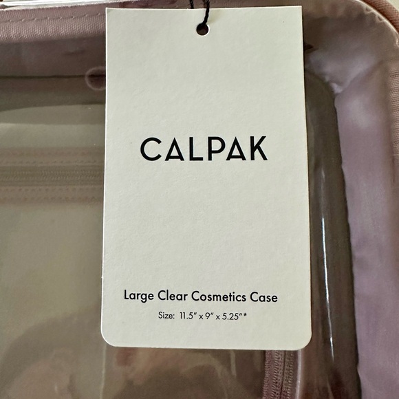 Calpack NWT large clear mauve cosmetic toiletry case bag - Picture 7 of 8